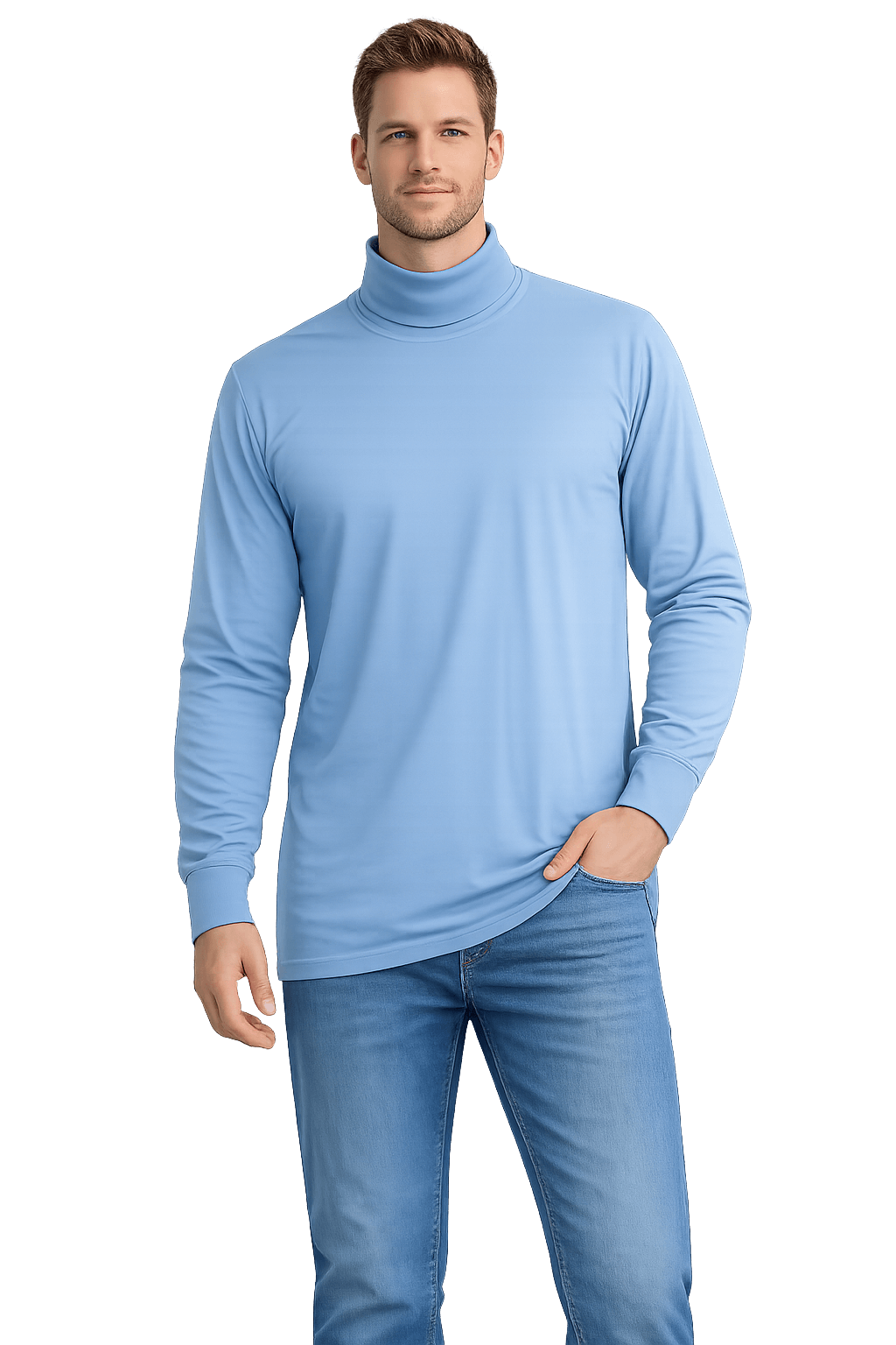 Sovereign USA Long Sleeve TALL Turtleneck Tee Closeout-7