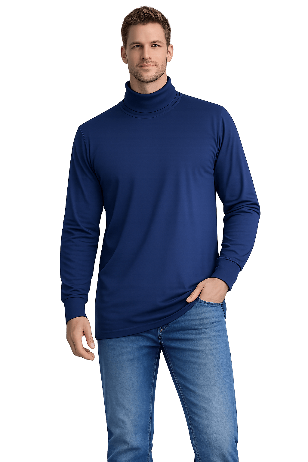 Sovereign USA Long Sleeve TALL Turtleneck Tee Closeout-8