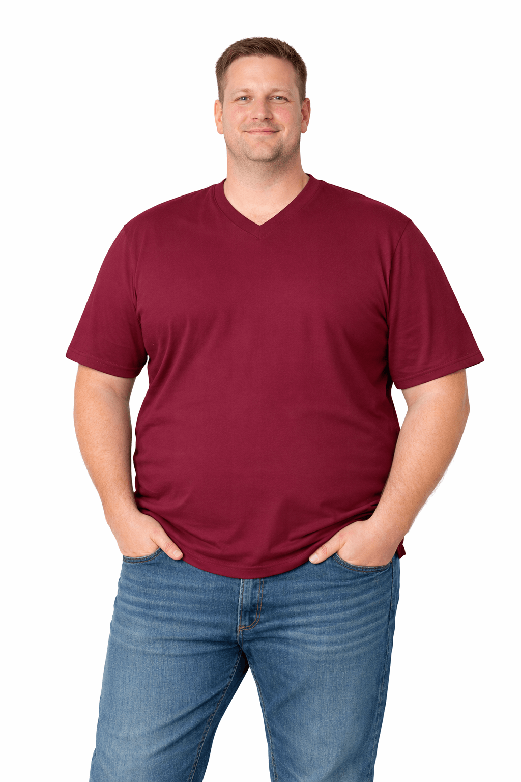 Sovereign USA 100% Cotton V-Neck Tee Closeout-1