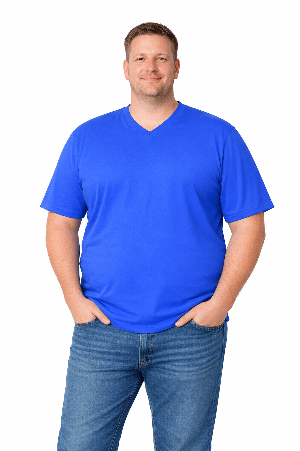 Sovereign USA 100% Cotton V-Neck Tee Closeout-3