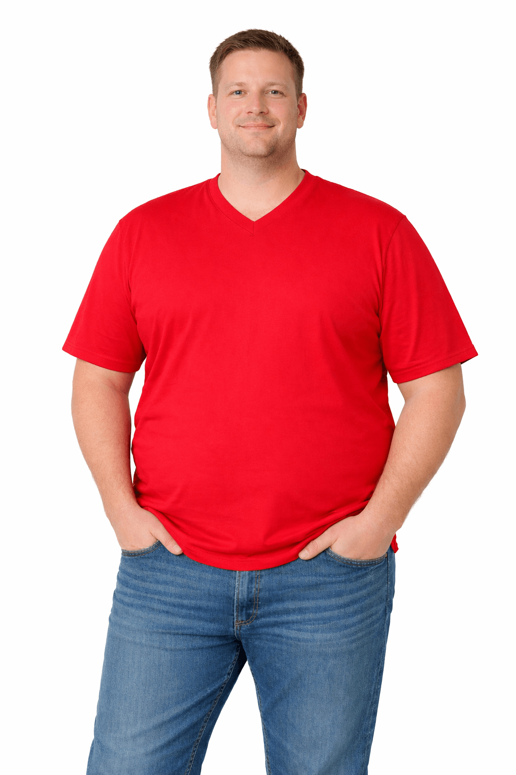 Sovereign USA 100% Cotton V-Neck Tee Closeout-4