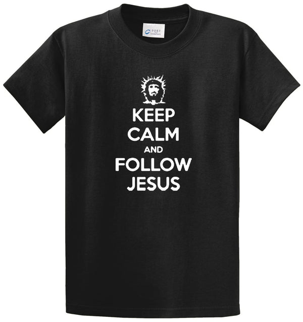 Keep Calm Jesus Printed Tee Shirt