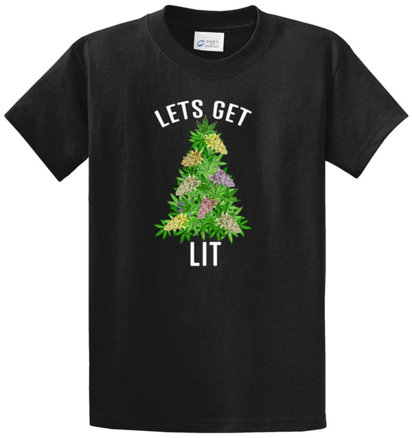 Let's Get Lit Printed Tee Shirt