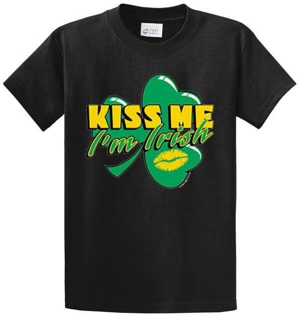 Kiss Me I'm Irish Printed Tee Shirt