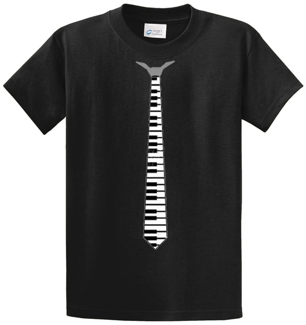 Piano Tie Printed Tee Shirt