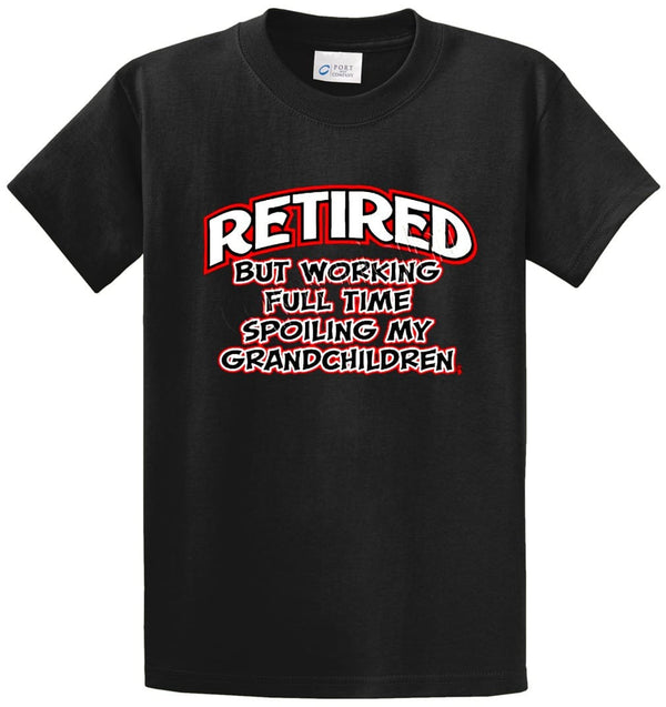 Retired_Grandchildren Printed Tee Shirt