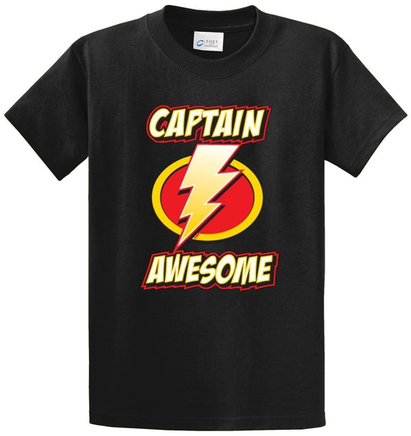 Captain Awesome Printed Tee Shirt
