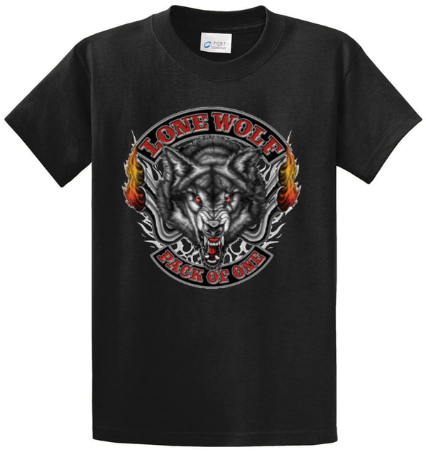 Lone Wolf Pack Of One Printed Tee Shirt