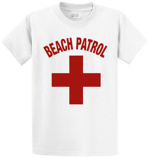 Beach Patrol (Red) Printed Tee Shirt