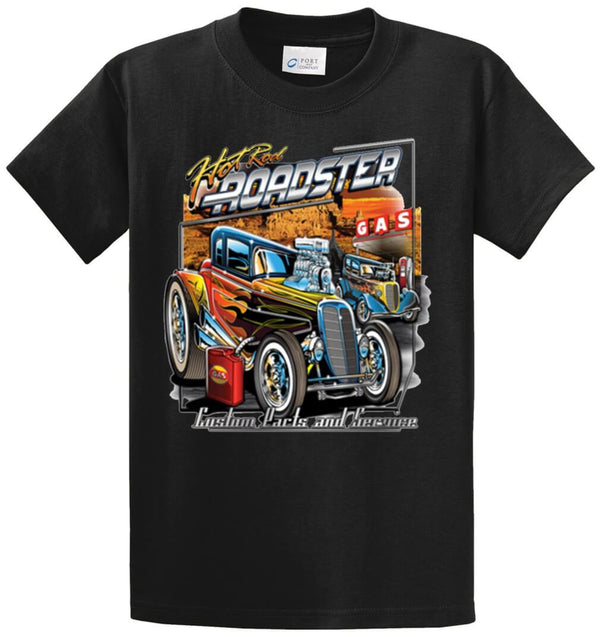 Hot Rod Roadster Printed Tee Shirt