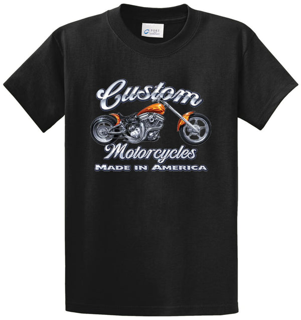 Custom Motorcycles 2 Printed Tee Shirt