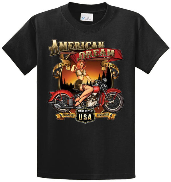 American Dream Bike Printed Tee Shirt
