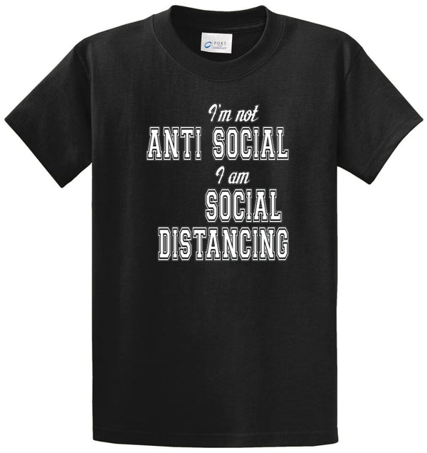 Not Anti-Social Printed Tee Shirt