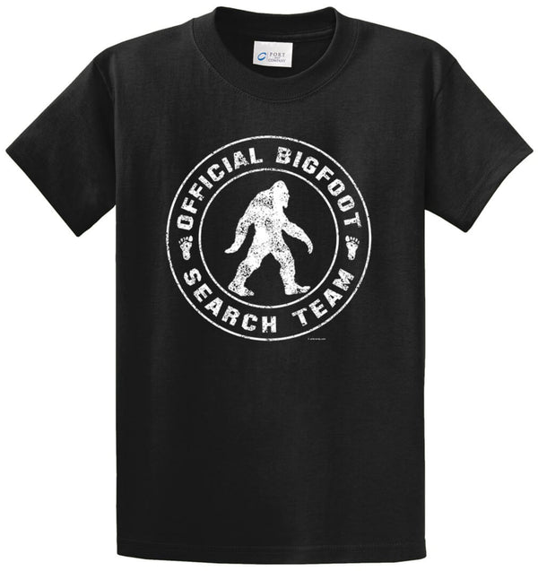 Official Bigfoot Search Team Printed Tee Shirt