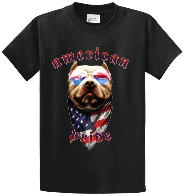 American Pride Dog Printed Tee Shirt