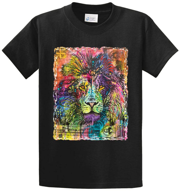 Colorful Lion Printed Tee Shirt