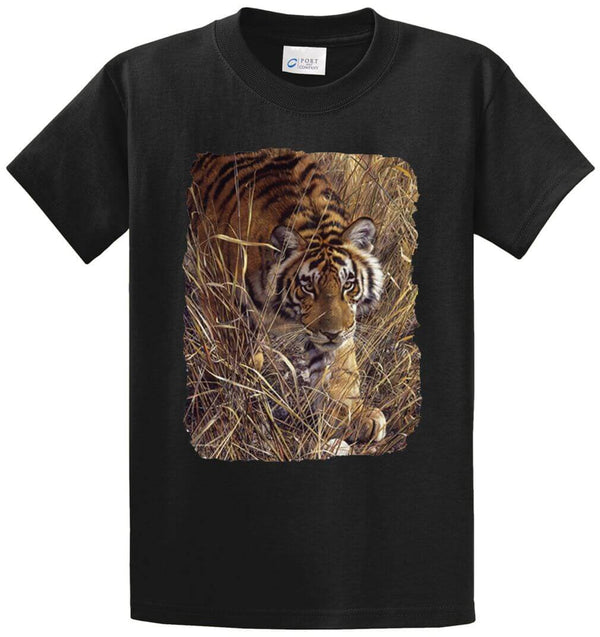 Tall Grass Tiger Printed Tee Shirt