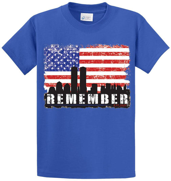 Remember 9-11 Printed Tee Shirt | Big and Tall Mart