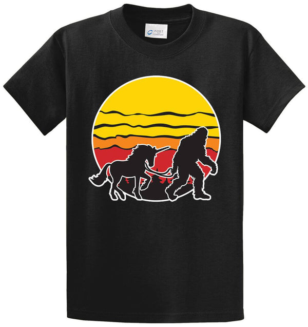Bigfoot Unicorn Printed Tee Shirt