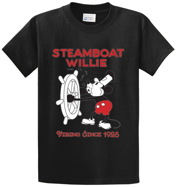 Steamboat Willie Vibing Printed Tee Shirt