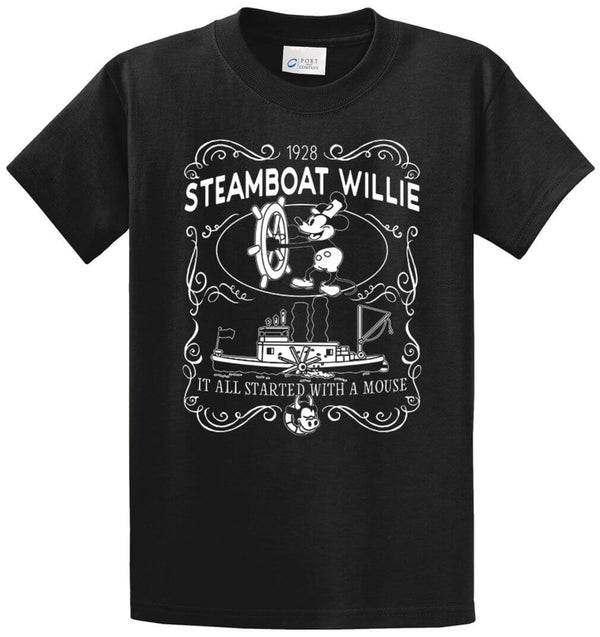 Steamboat Willie It All Started Printed Tee Shirt
