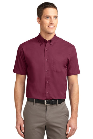 big and tall easy care shirt burgundy 4xl