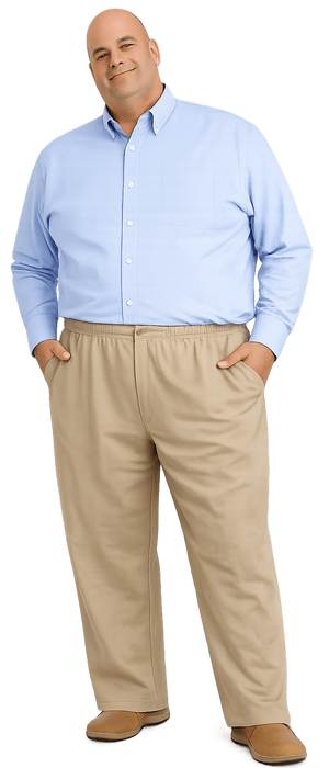 big and tall man casual khaki pant