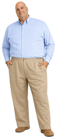 big and tall man casual khaki pant