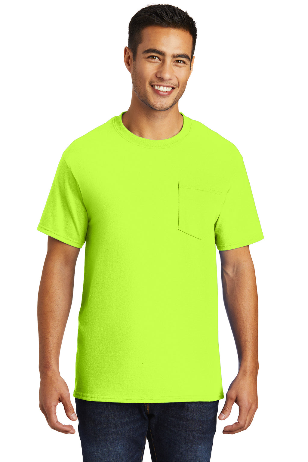 Port & Company Heavyweight Cotton Pocket Tee Shirt MD-4XL and LT-4XT-18