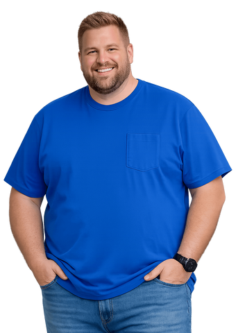 Falcon Bay big man pocket tee royal