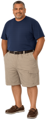 big man cargo short khaki