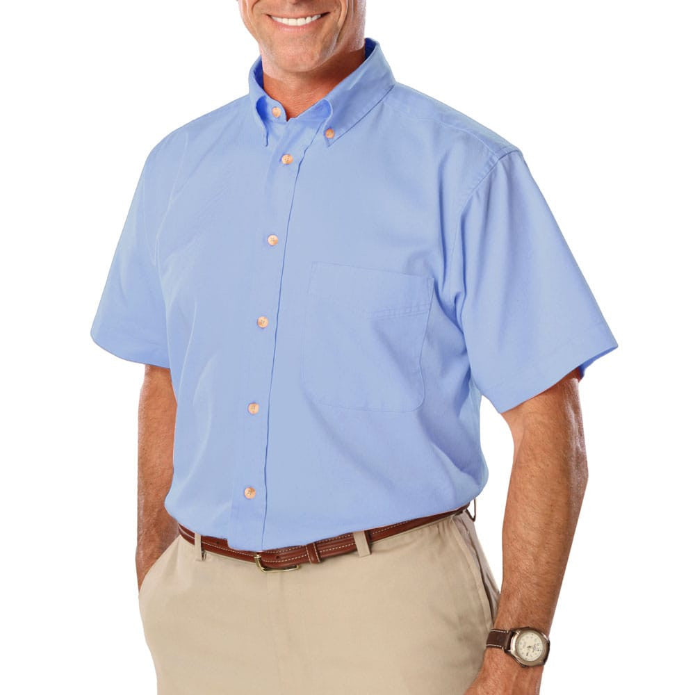 Blue Generation Men's Short Sleeve Cotton Twill Shirt SM-7XL-4