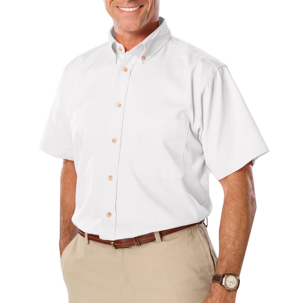 Blue Generation Men's Short Sleeve Cotton Twill Shirt SM-7XL-19