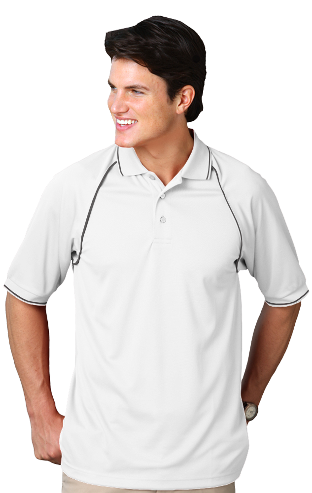 Blue Generation Men's Wicking Polo With Contrast Piping SM-6XL-8