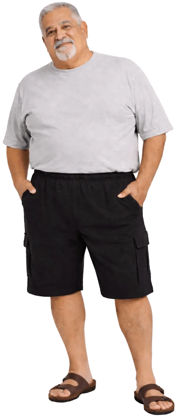 Falcon Bay Fleece Cargo Shorts 2XL to 8XL-2