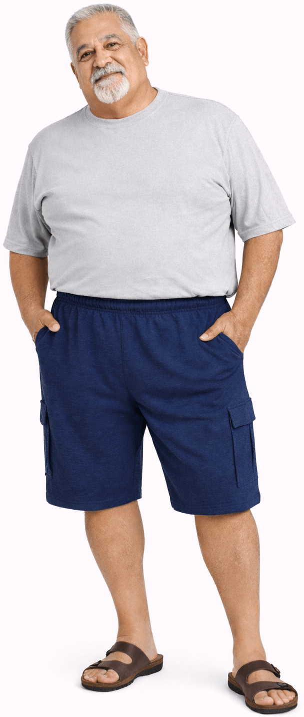Falcon Bay Fleece Cargo Shorts 2XL to 8XL-3
