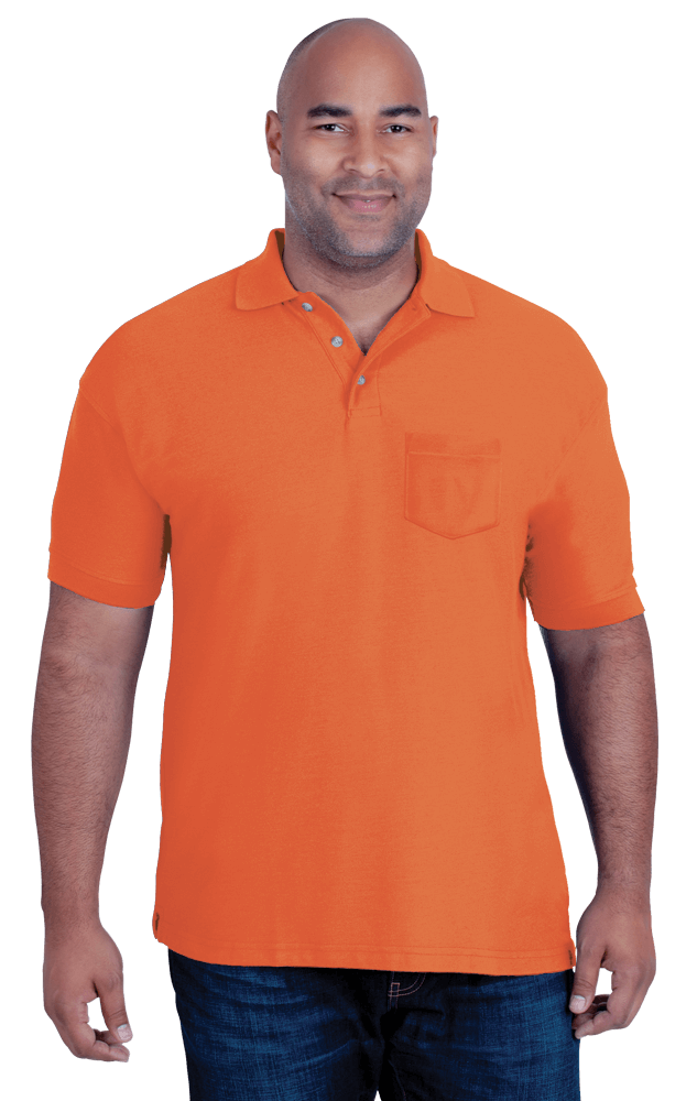 Blue Generation Men's 60/40 Teflon Pique Polo Shirt With Pocket MD-6XL-1