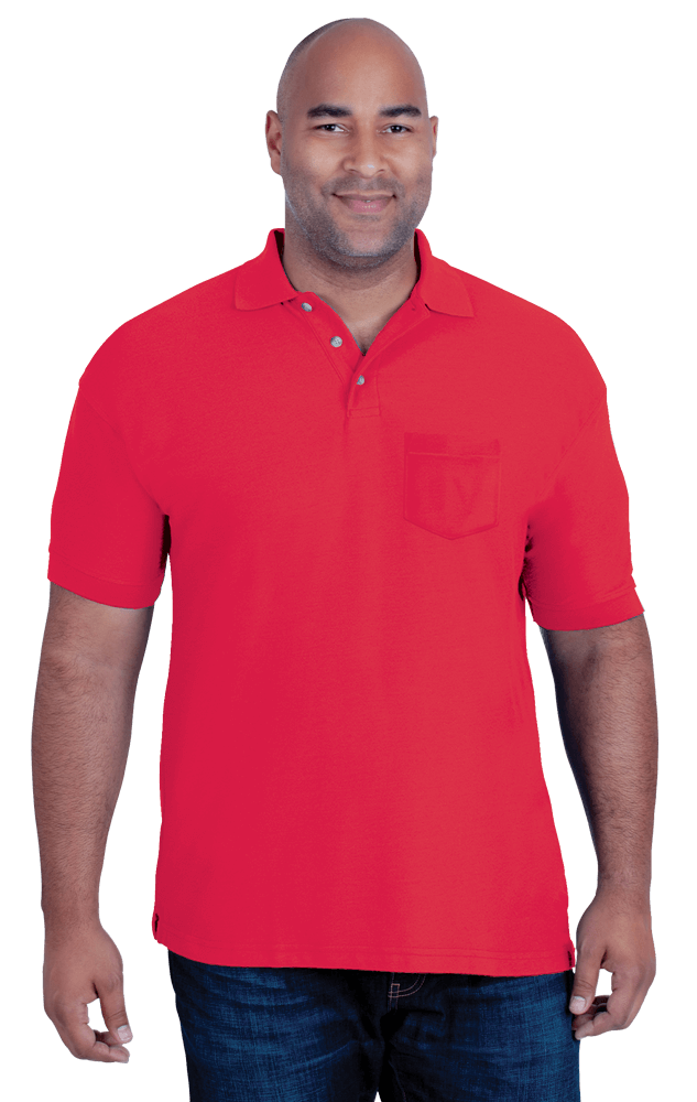 Blue Generation Men's 60/40 Teflon Pique Polo Shirt With Pocket MD-6XL-8