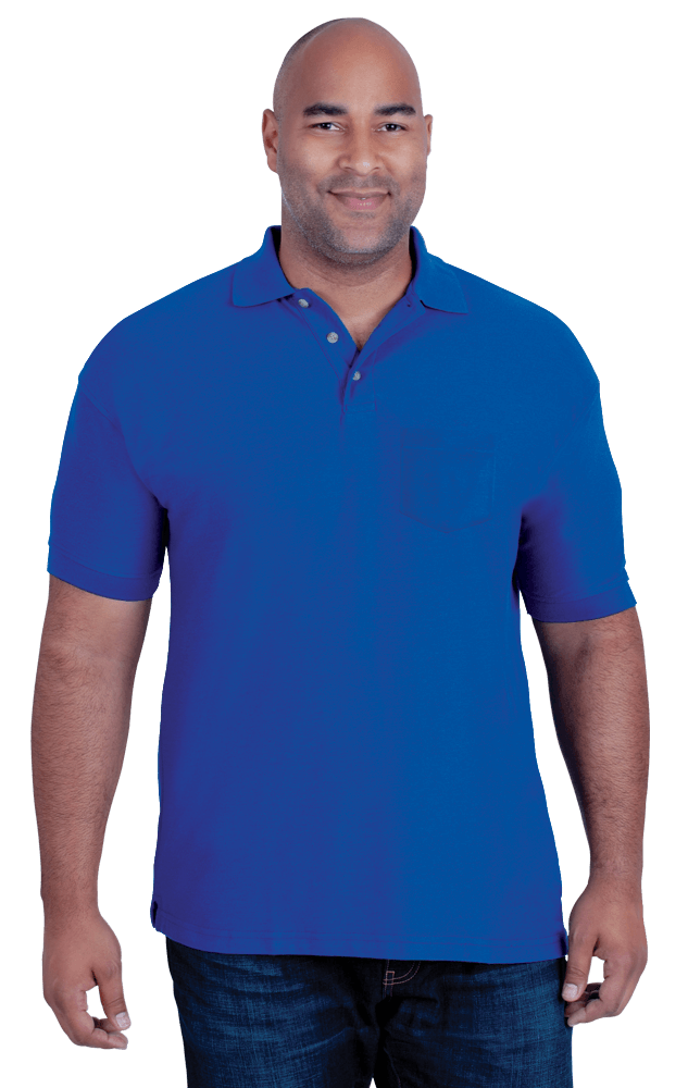 Blue Generation Men's 60/40 Teflon Pique Polo Shirt With Pocket MD-6XL-9