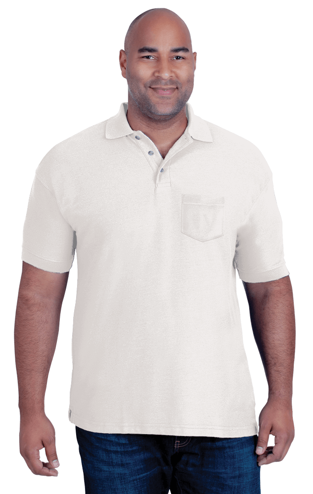 Blue Generation Men's 60/40 Teflon Pique Polo Shirt With Pocket MD-6XL-11