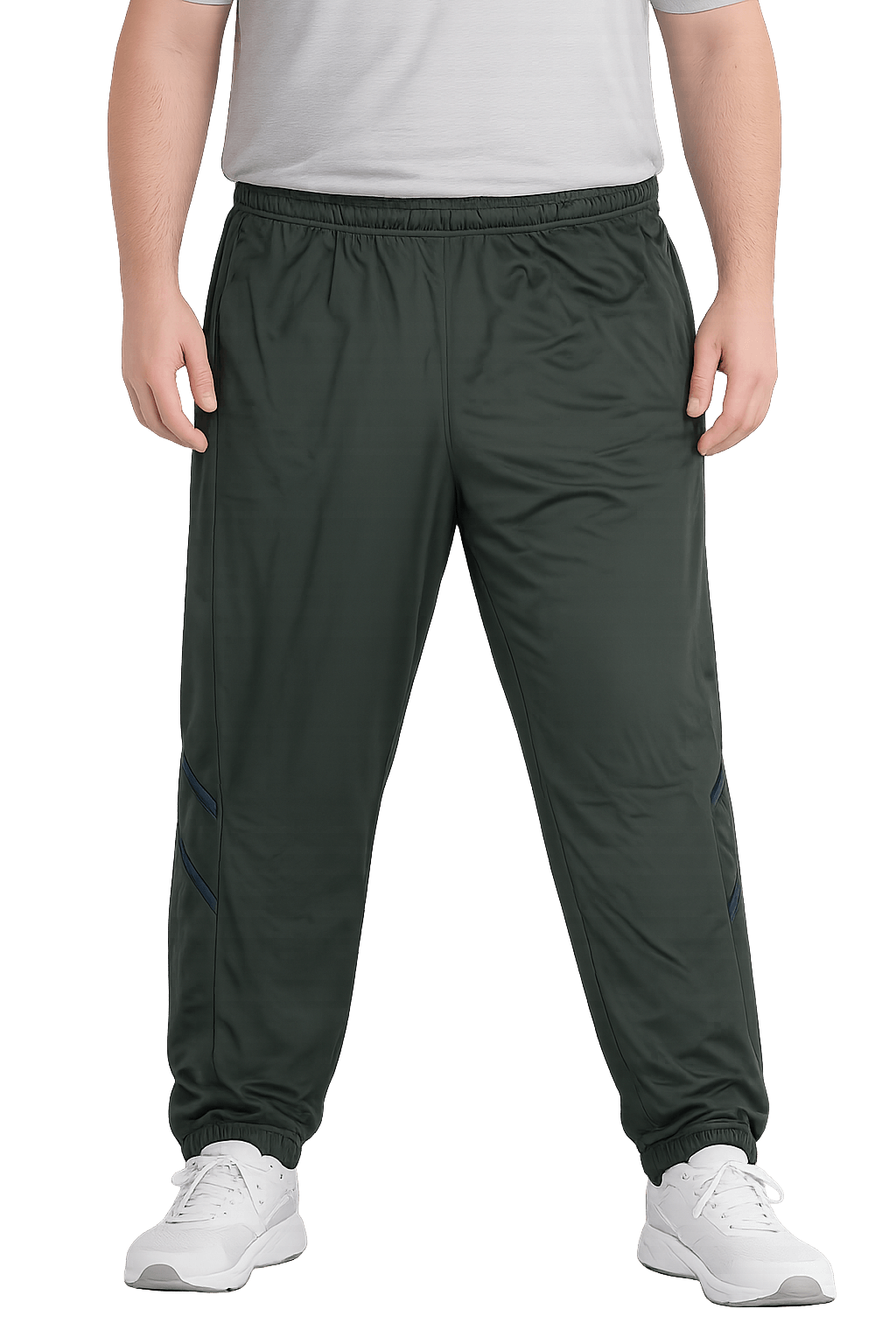 big and tall man nylon jog pant grey