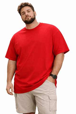 greystone big tall man red tee shirt