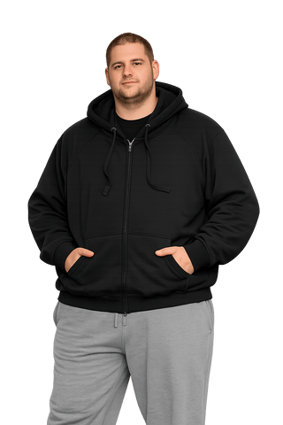 Falcon Bay big man zip hoodie black
