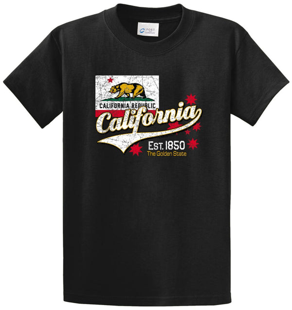 Bear California Republic Printed Tee Shirt