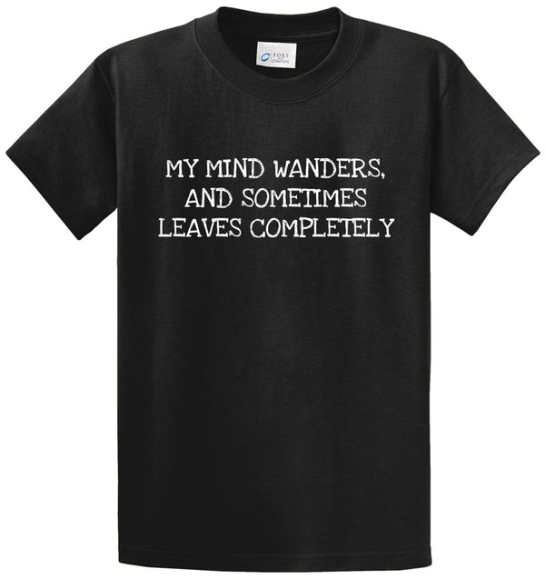 My Mind Wanders Printed Tee Shirt