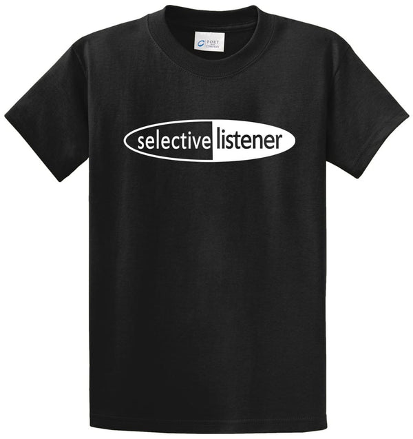 Selective Listener Printed Tee Shirt