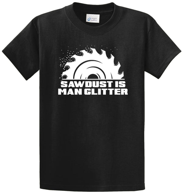 Sawdust Is Man Glitter Printed Tee Shirt
