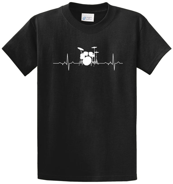 Drums Heartbeat Printed Tee Shirt