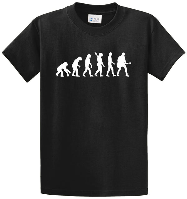 Evolution Of Guitarist Printed Tee Shirt