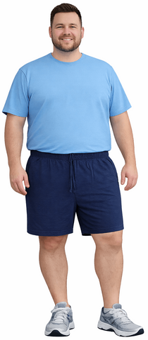 big man jerey short navy